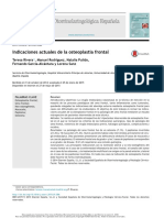 Indicaciones Actuales de La Osteoplastia Frontal: Artículo Original