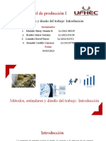 Control de Producción I: Métodos, Estándares y Diseño Del Trabajo: Introducción