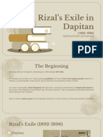 Rizal's Exile in Dapitan: Significant Events and Learnings