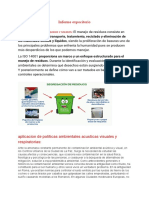 Informe Expocitorio: Los Materiales Sólidos y Líquidos, Siendo La Proliferación de Basuras Uno de