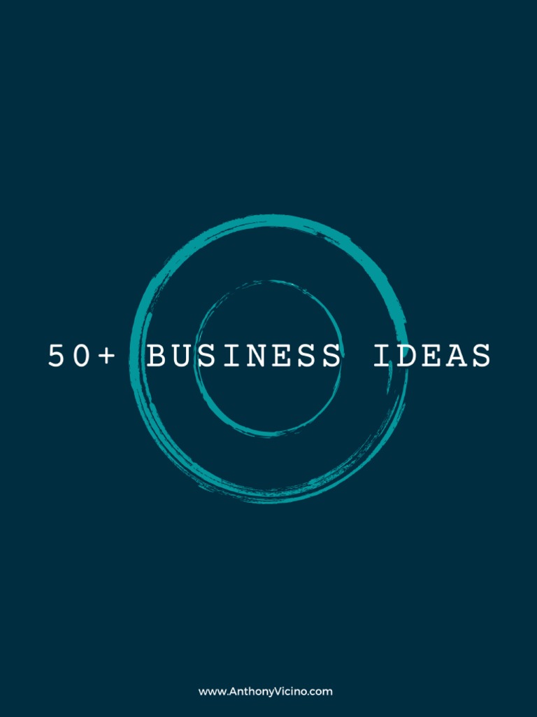 50 Business Ideas Pdf