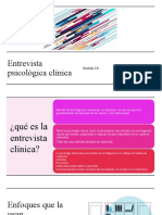 Entrevista Psicológica Clínica: Sesión 16