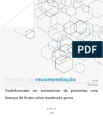 Vedolizumabe No Tratamento de Pacientes Com Doença de Crohn Ativa Moderada-Grave