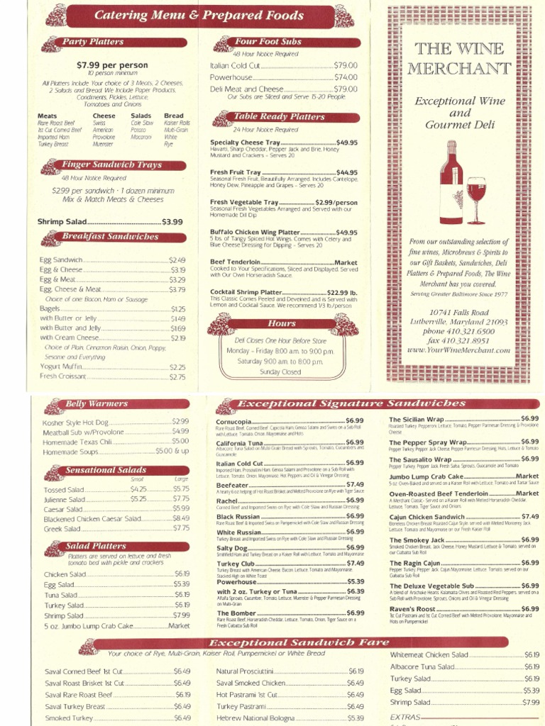 Updated Menu | PDF