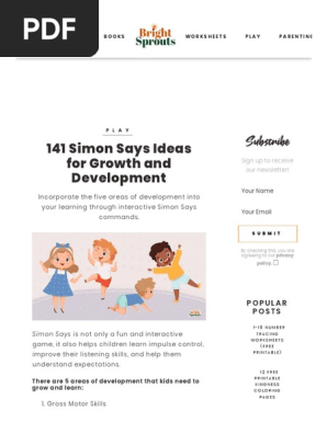 141 Simon Says Ideas