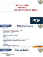 Module 3 Crystallographic Structure