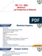 Module 6 Mechanical Properties of Materials