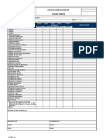 Lista de Verificación de Grúas Torres