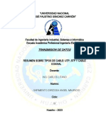 Tipos de Cable Utp, STP y Cable Coaxial