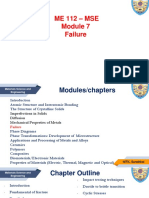 ME 112 - Mse Failure: Materials Science and Engineering