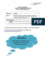 Guia de Escritura N6 Lectura Complementaria Azabache.