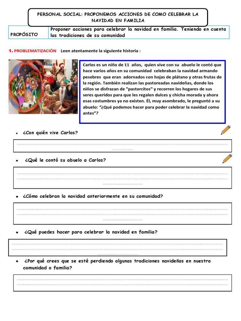 Celebrando Tradiciones Navideñas en Familia | PDF | Navidad ...