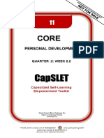 Personal Development: Quarter:2: Week 2.2