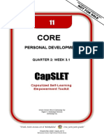 Personal Development: Quarter 2: Week 3.1