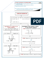 Ficha de FUNCIÓN CUADRÁTICA