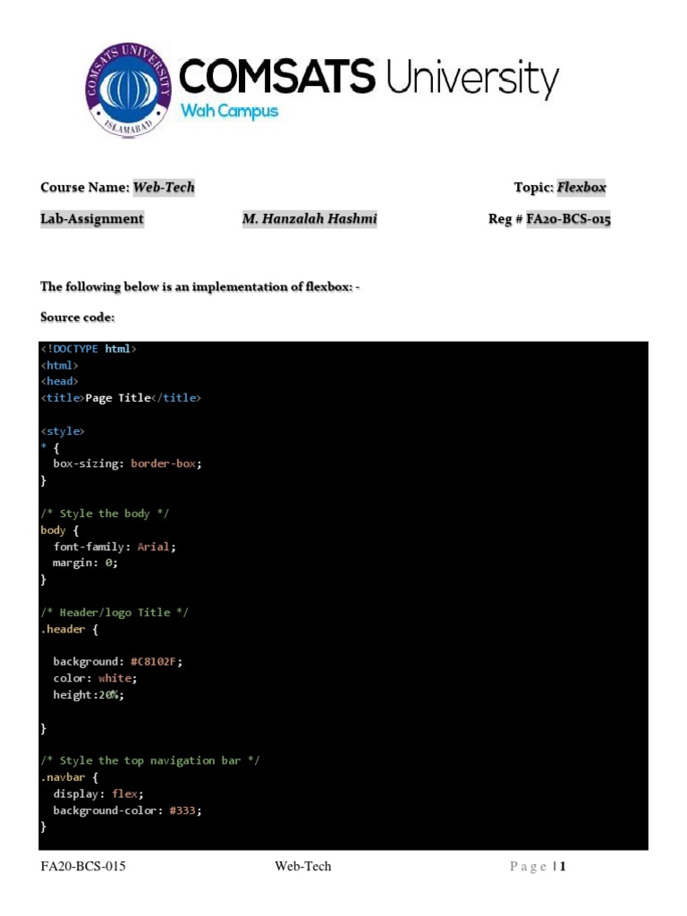 HTML and CSS Code For Webpage | PDF | Food And Drink