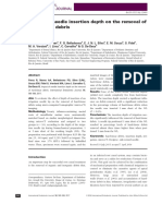 Int Endodontic J - 2016 - Perez - Impact of Needle Insertion Depth On The Removal of Hard Tissue Debris