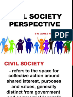 Civil Society Perspective: By: James Arjay J Pabroa