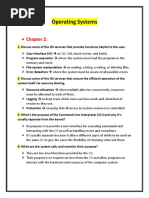 Operating Systems: - Chapter 2