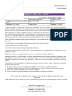 ENADE Simulado sobre Ação Civil Pública Ambiental e Acordo Homologado