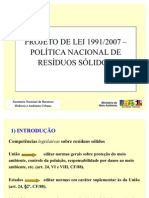 Brasil -Politica Nal RRSS - Lei 1991-2007