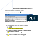 Ficha de Recojo de Evidencias de La Estrategia Aprendo en Casa