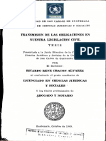 Transmision de Las Obligaciones en Nuestra Legislacion Civil