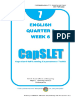 English Quarter 2 Week 6: Capsulized Self-Learning Empowerment Toolkit