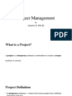 Project Management: Casmir, R. (PH.D)