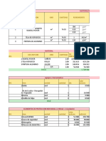 Materiales: Descripcion UND Cantidad Rendimiento