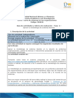 Guia de Actividades y Rúbrica de Evaluación - Unidad 1 - Fase 2 - Aplicar La Metodologia de Sistemas Blandos.