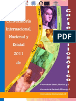 Convocatoria Internacional, Nacional y Estatal de Cartel Filosófico 2011