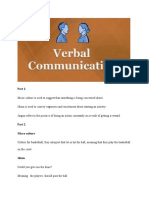 Verbal Communication