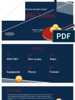 Table Tennis: Physical Education Project