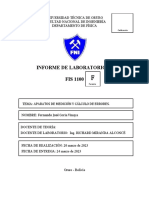 Informe de Laboratorio #FIS 1100