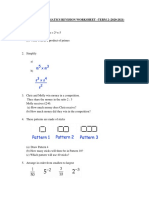 Year 8 - Mathematics Revision Worksheet - Term 2 (2020-2021)