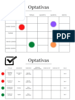 Optativas: Segunda Terça Quarta Quinta Sexta