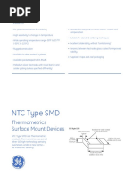 NTC Type SMD: Thermometrics Surface Mount Devices