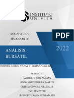 Análisis bursátil Finanzas IV 2022