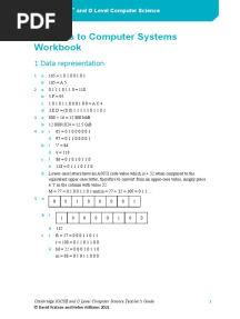 Answers To Computer Systems Workbook