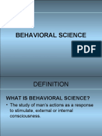 Behavioral Science