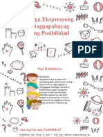 Mga Ekspresyong Nagpapahayag NG Posibilidad
