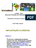 LCF581 - 2016 Recursos Florestais em Propriedades Agrícolas: Implantação de Florestas de Rápido Crescimento