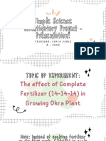 Growing Okra with Fertilizer