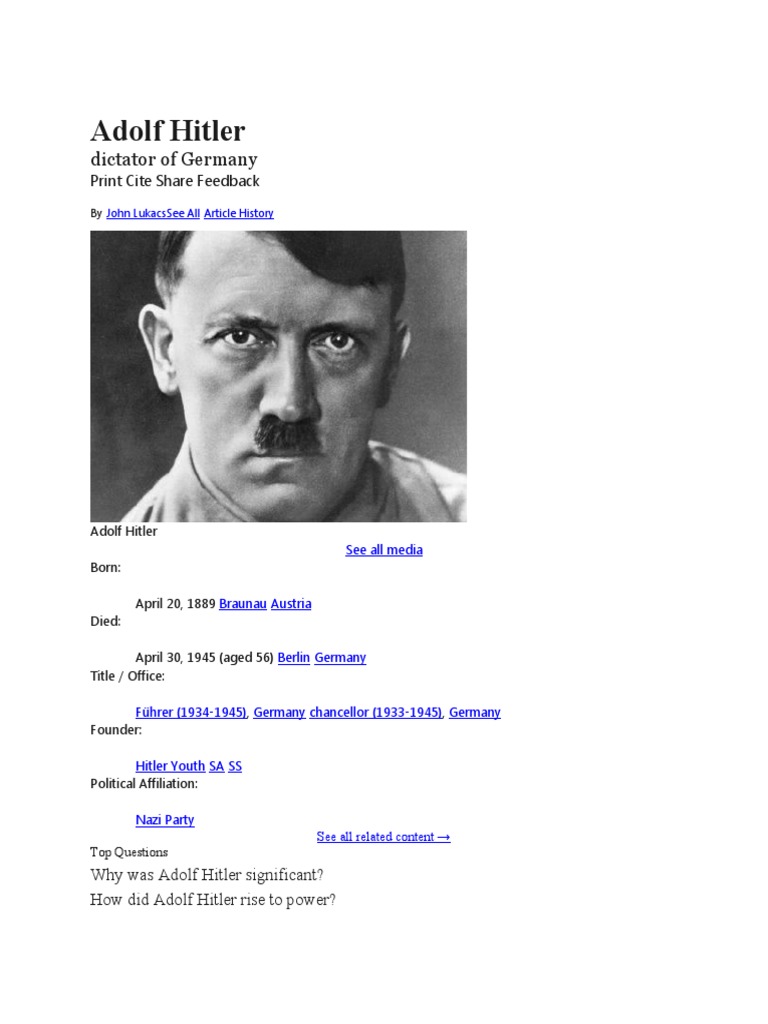 Adolf Hitler visual data 7