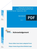 Course: FINC6189 Introduction To Financial Market and Fin-Tech Effective Period: September 2021