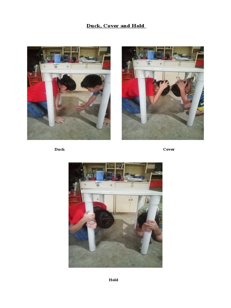 Duck Cover and Hold PDF