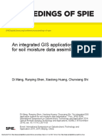 An Integrated GIS Application System For Soil Moisture Data Assimilation