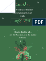 Ein Weihnachtlicher Liebesgedanke An Dich