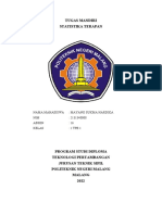 Tugas Mandiri Statistika Terapan: Nama Mahasiswa: Mayang Sukma Hardika NIM: 2131340008 Absen: 16 Kelas: 1 TPB 1